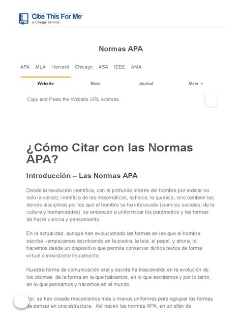 citas de internet|Normas APA: Generador Automático de Bibliografía